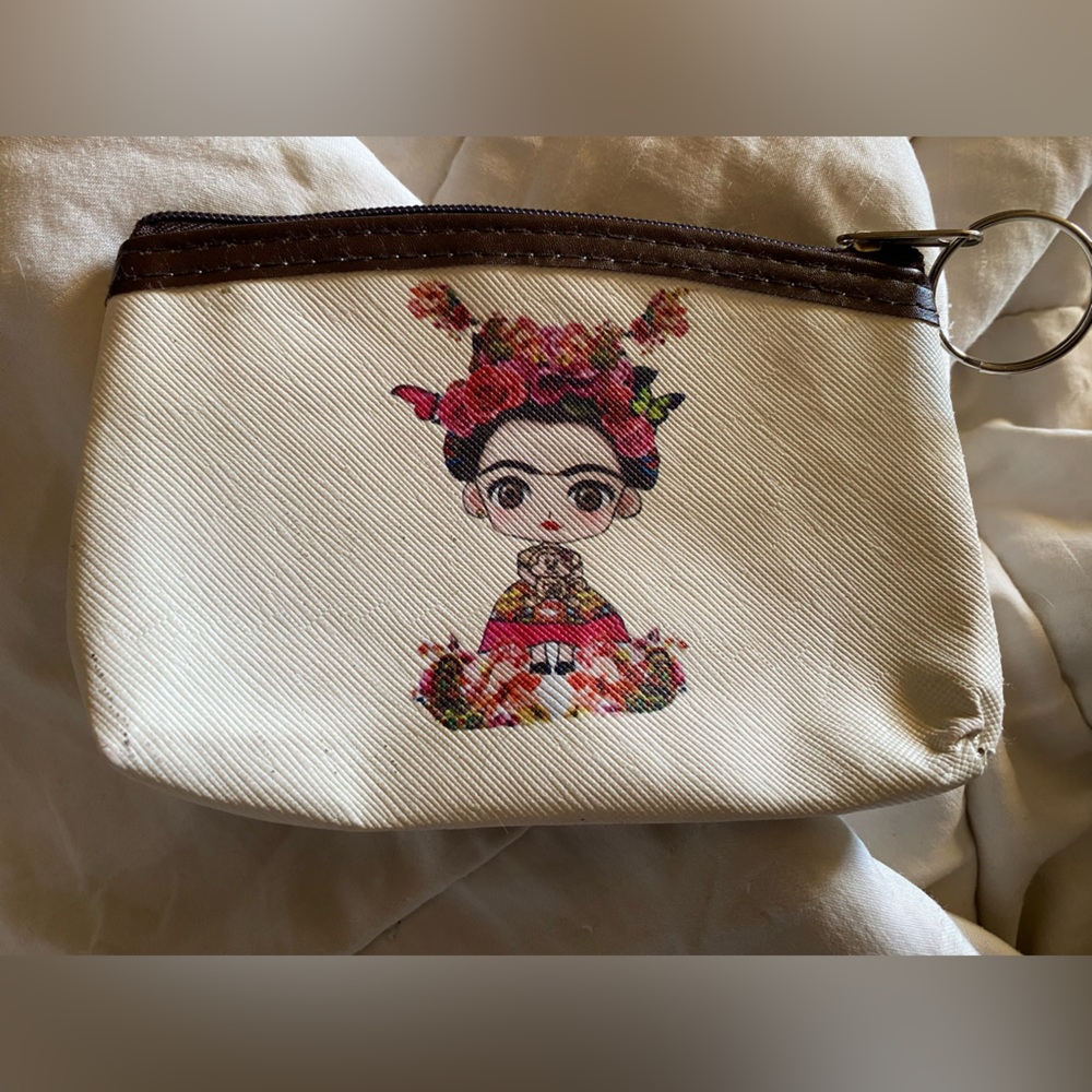 Cute little change purse/ Coin Purse Money Frida Khalo
